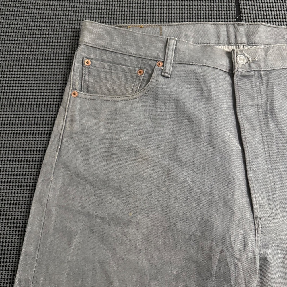Levi's 501XX 6-Button VTG Fly‎ Jeans Gray Mens 38x32 - Picture 8 of 16
